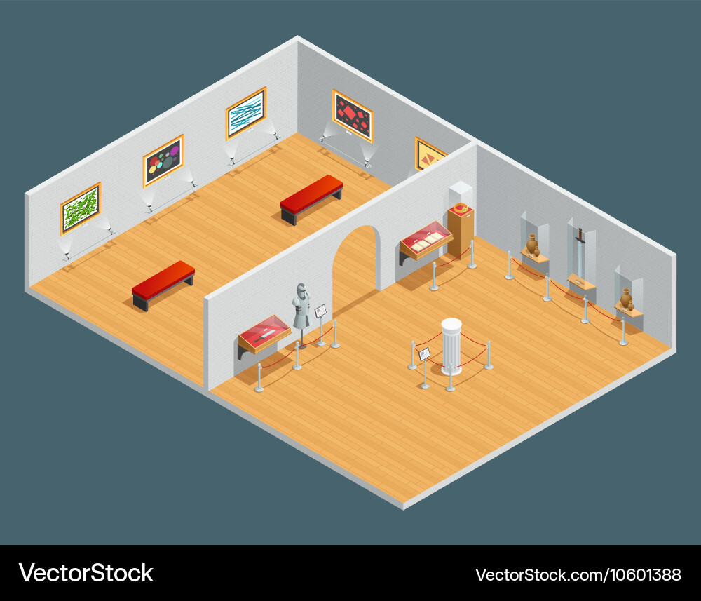 Isometric interior Royalty Free Vector Image - VectorStock