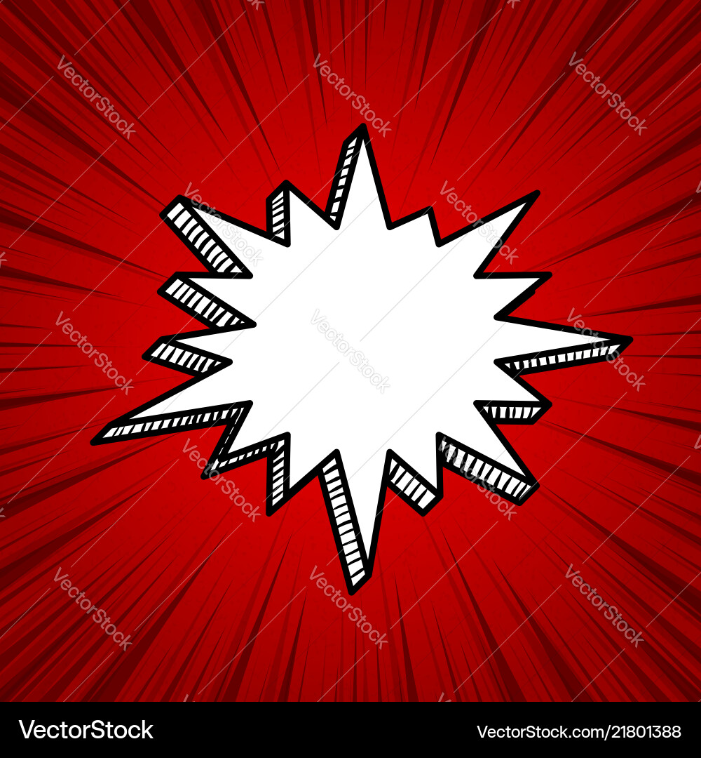 Pop art comic text speech bubble Royalty Free Vector Image