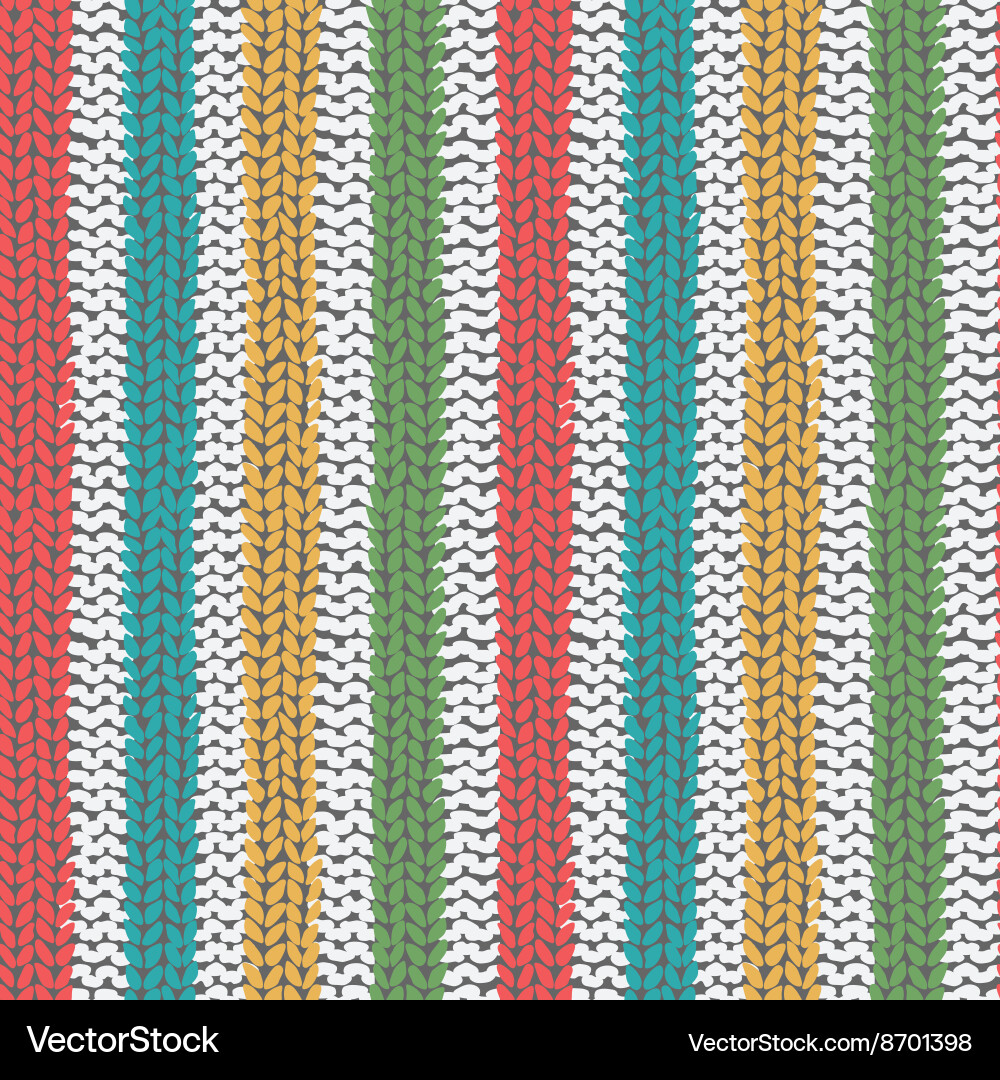 Knitted seamless texture Royalty Free Vector Image