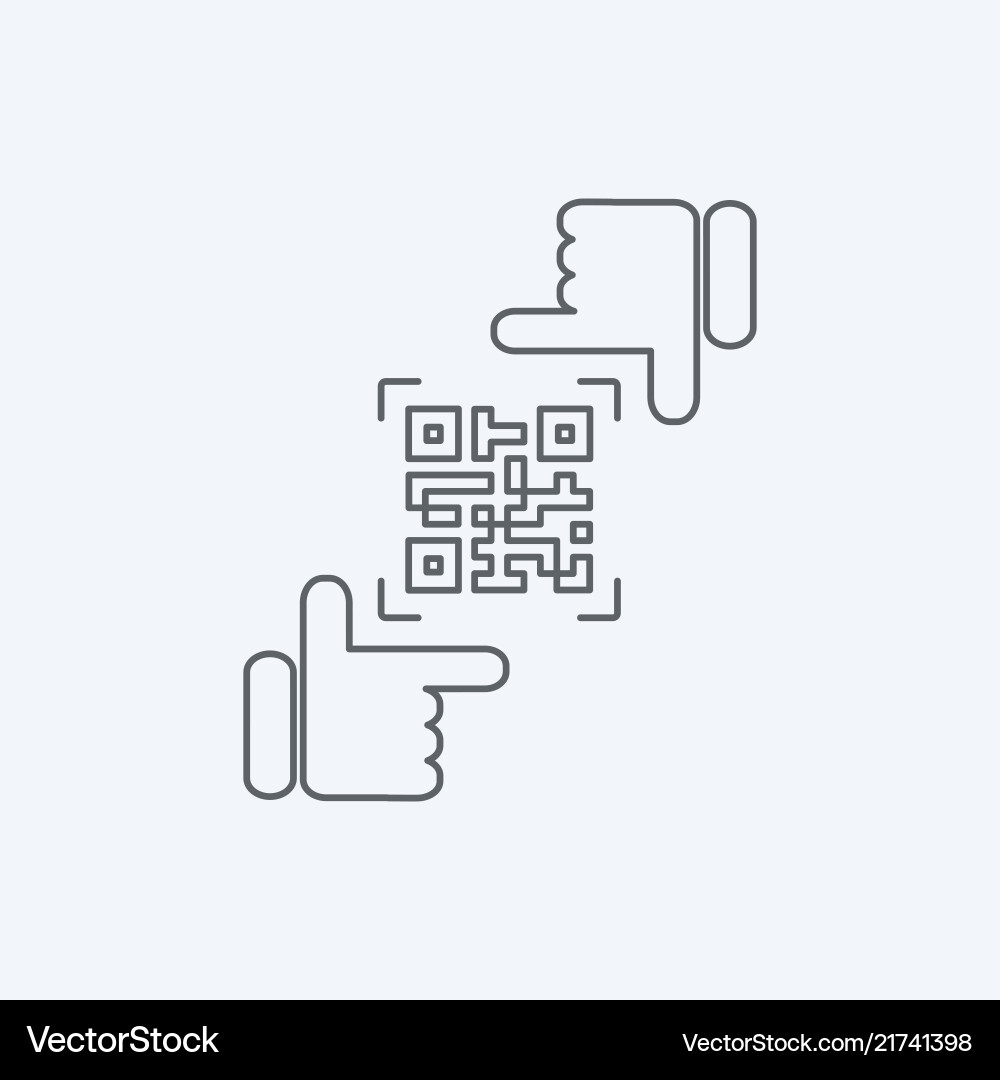 Qr code framing Royalty Free Vector Image - VectorStock