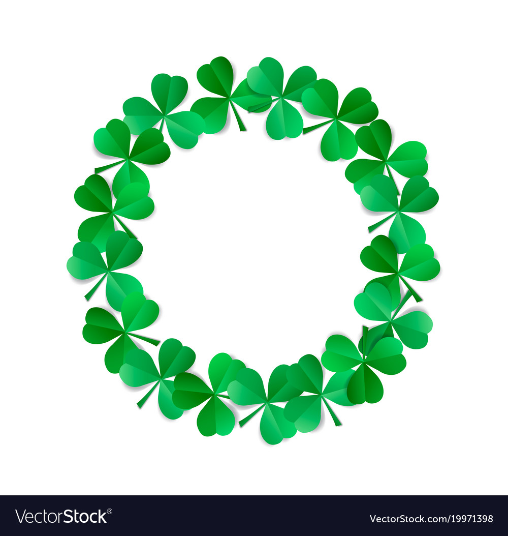 Saint patricks wreath Royalty Free Vector Image