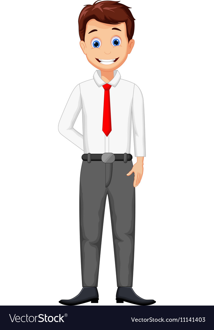 Funny business man cartoon Royalty Free Vector Image