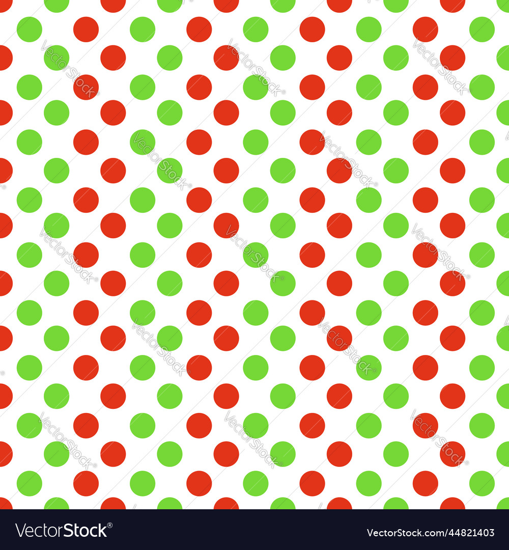 green and red polka dot fabric