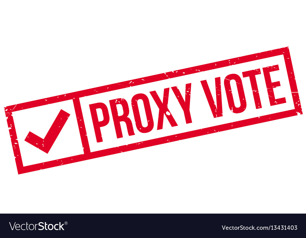 Proxy Vote Rubber Stamp Royalty Free Vector Image 1720