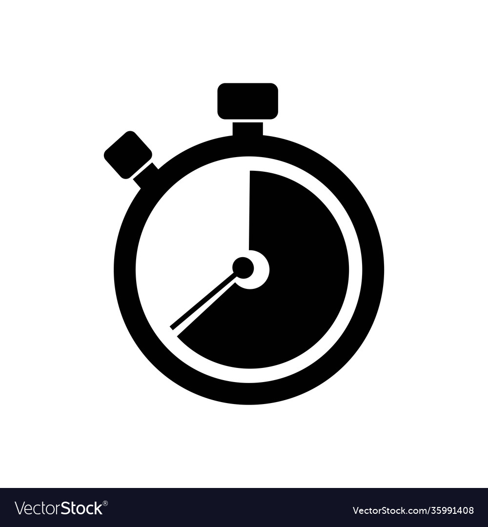 Stop time icon Royalty Free Vector Image - VectorStock