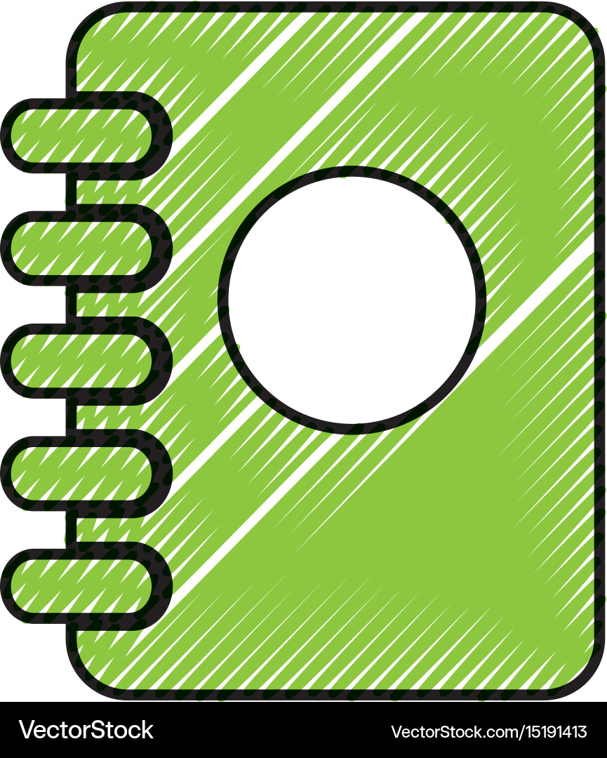 Note book isolated icon Royalty Free Vector Image