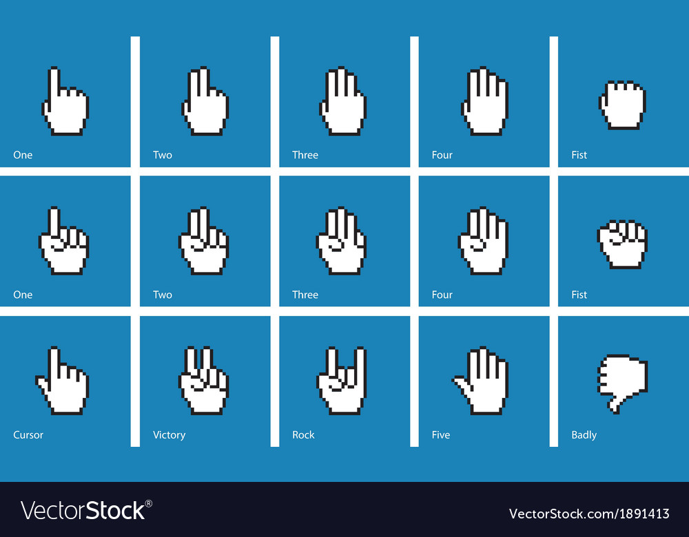 Rock Hand cursor – Custom Cursor