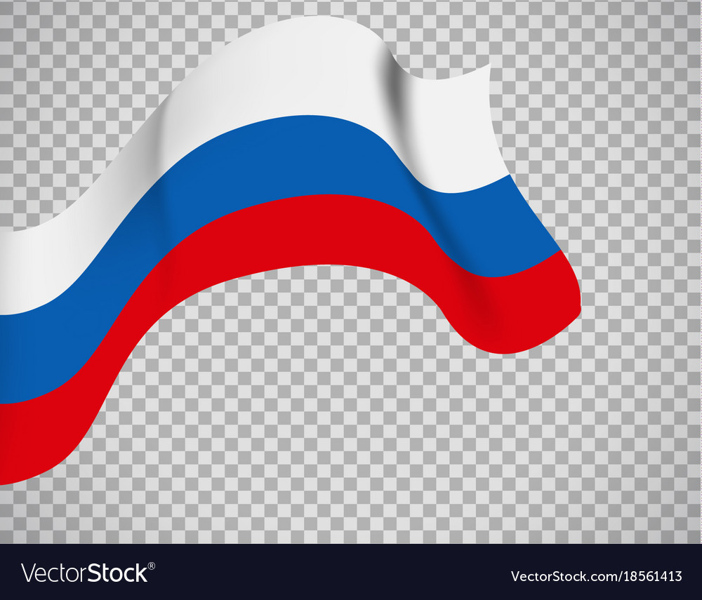 Russia flag waving vector on transparent background PNG - Similar PNG