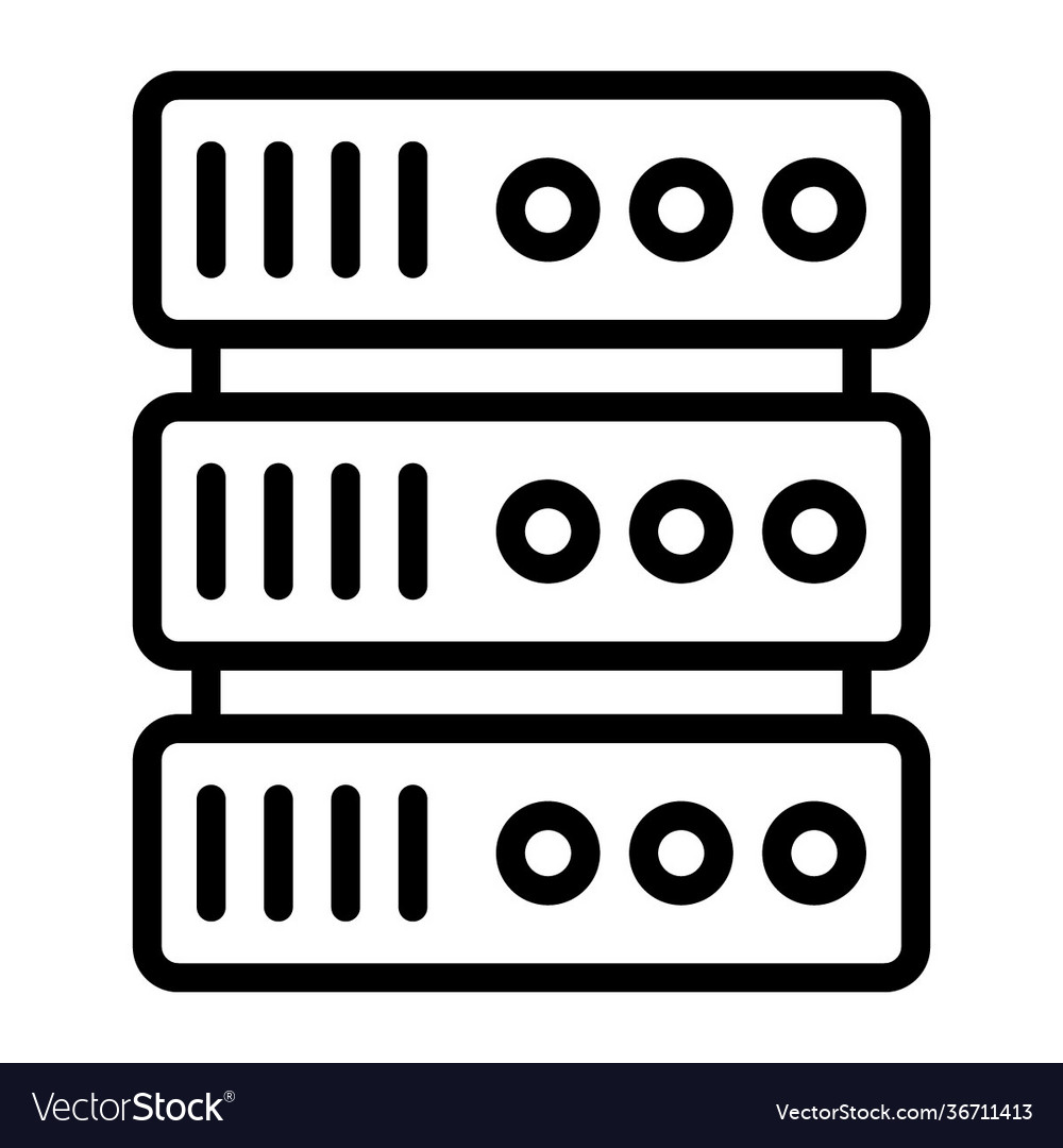 Server rack Royalty Free Vector Image - VectorStock