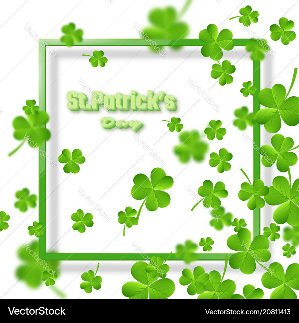St patricks day background Royalty Free Vector Image