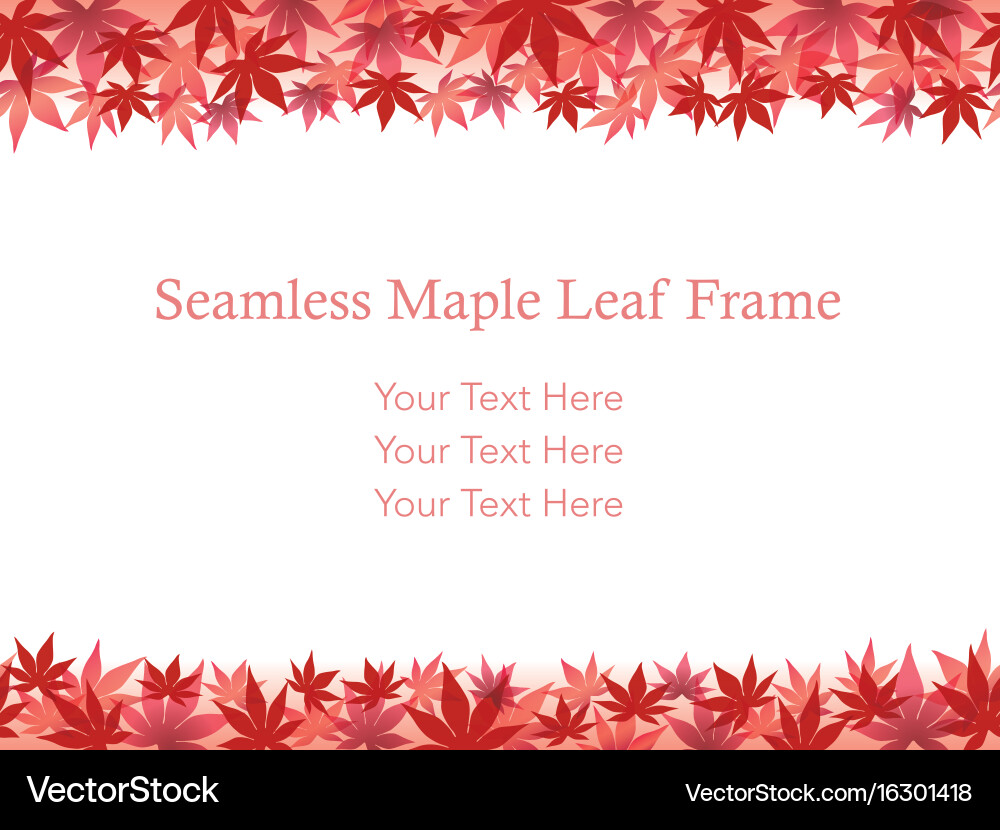 Autumn leaf frame 8 Royalty Free Vector Image - VectorStock