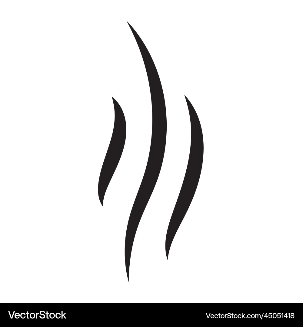 Smoke steam icon simple isolated flat design style