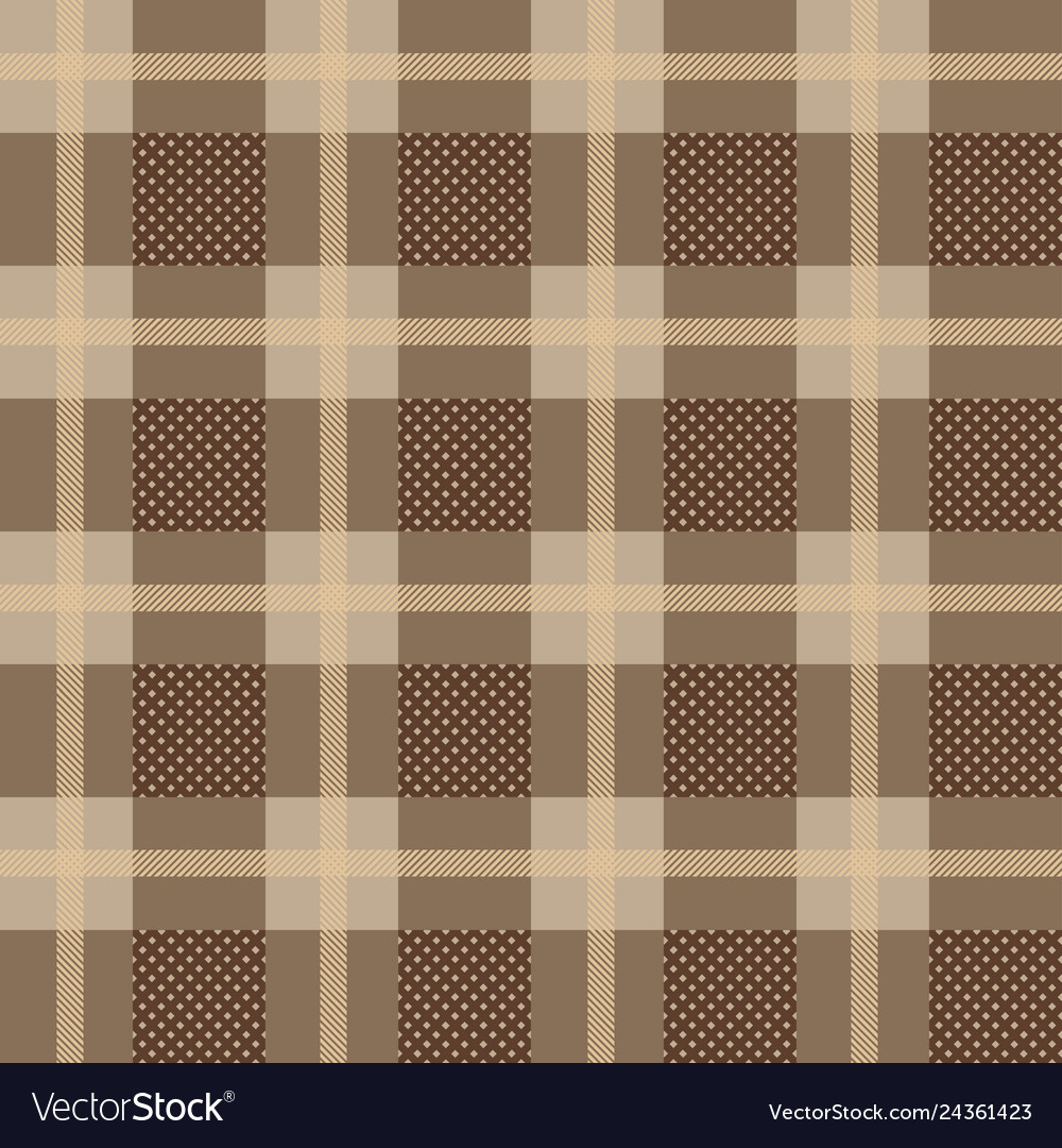 Checkered gingham plaid fabric seamless pattern vector image Checkered gingham plaid fabric seamless pattern