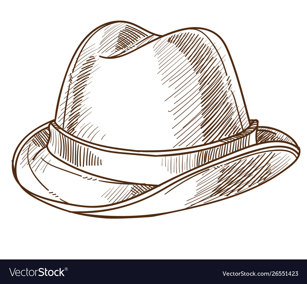 Hat retro fashion design vintage male accessory Vector Image