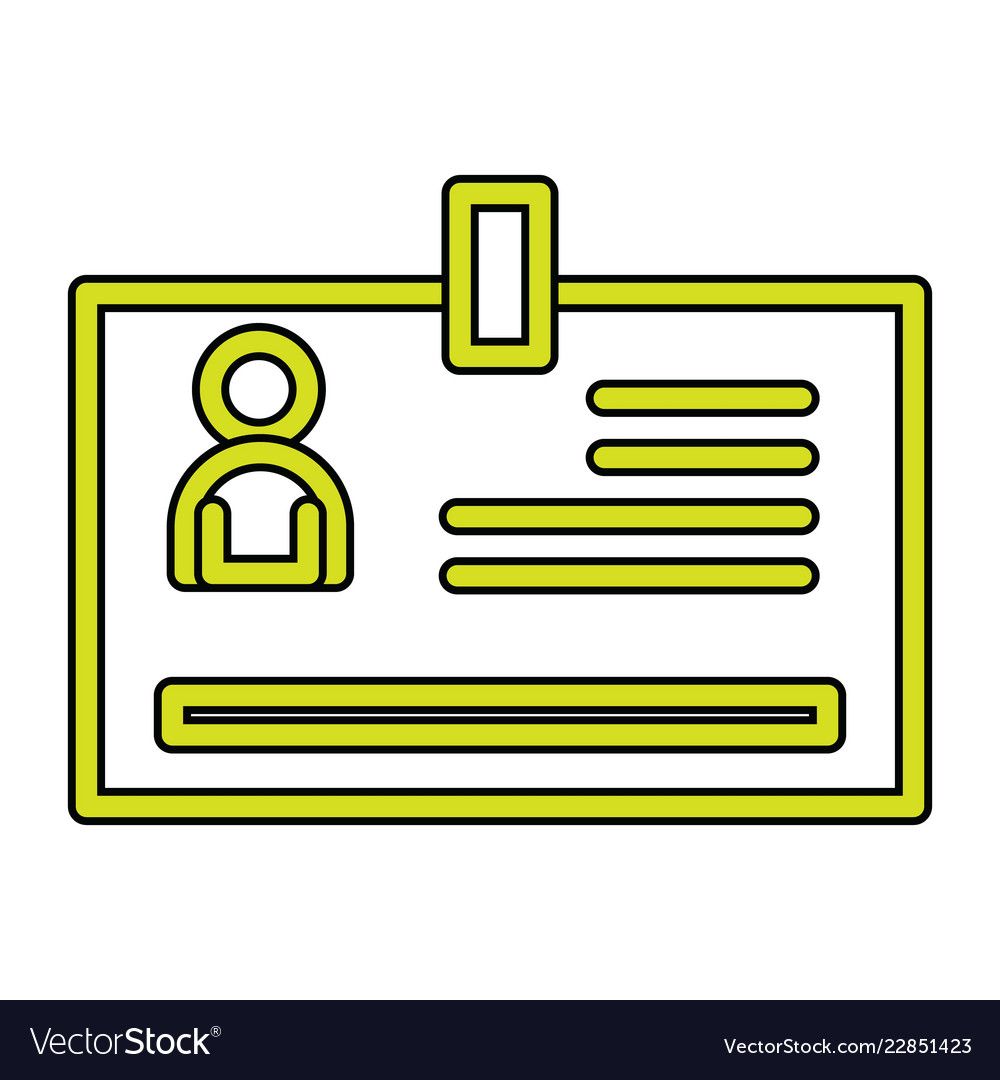 identity card icon in creative design with vector image id card creative design