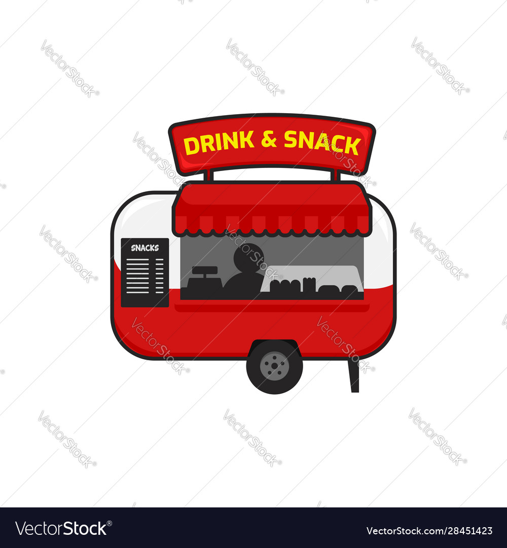 Small street food truck icon