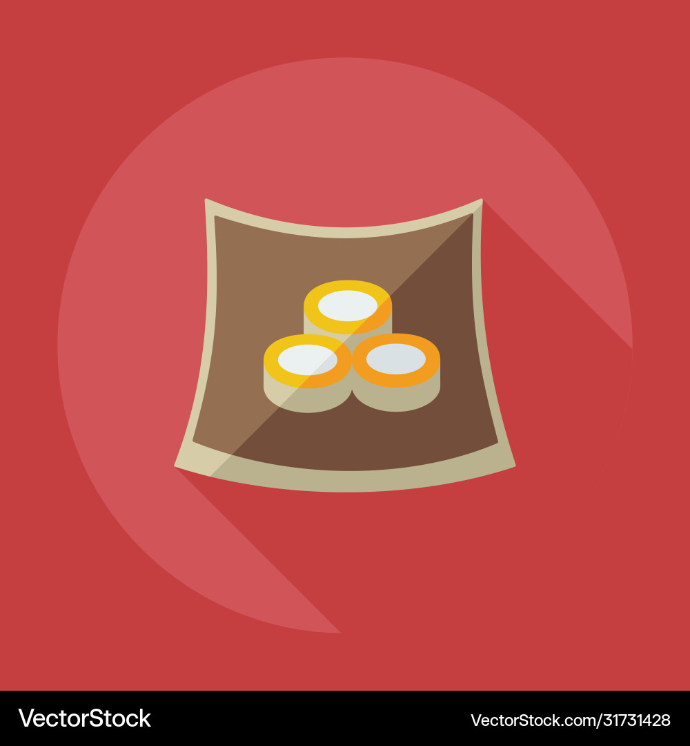 Flat Modern Design With Shadow Icons Japanese Vector Image