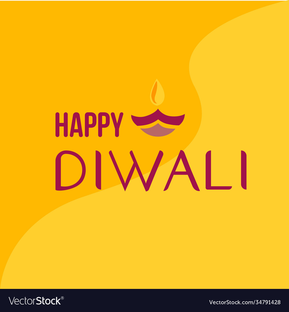 Happy diwali luxury greeting cards set india Vector Image