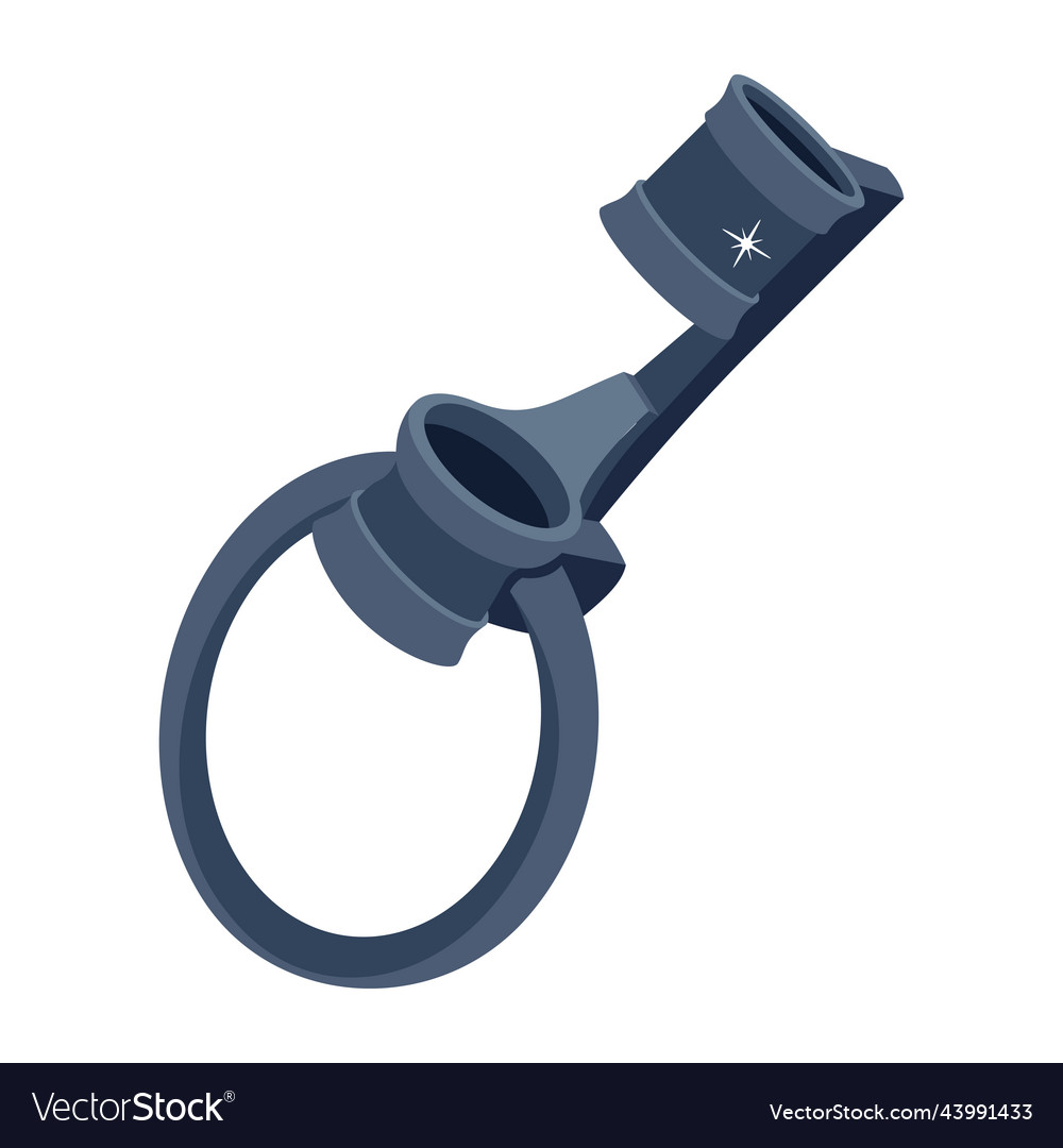 A medieval key flat icon design Royalty Free Vector Image