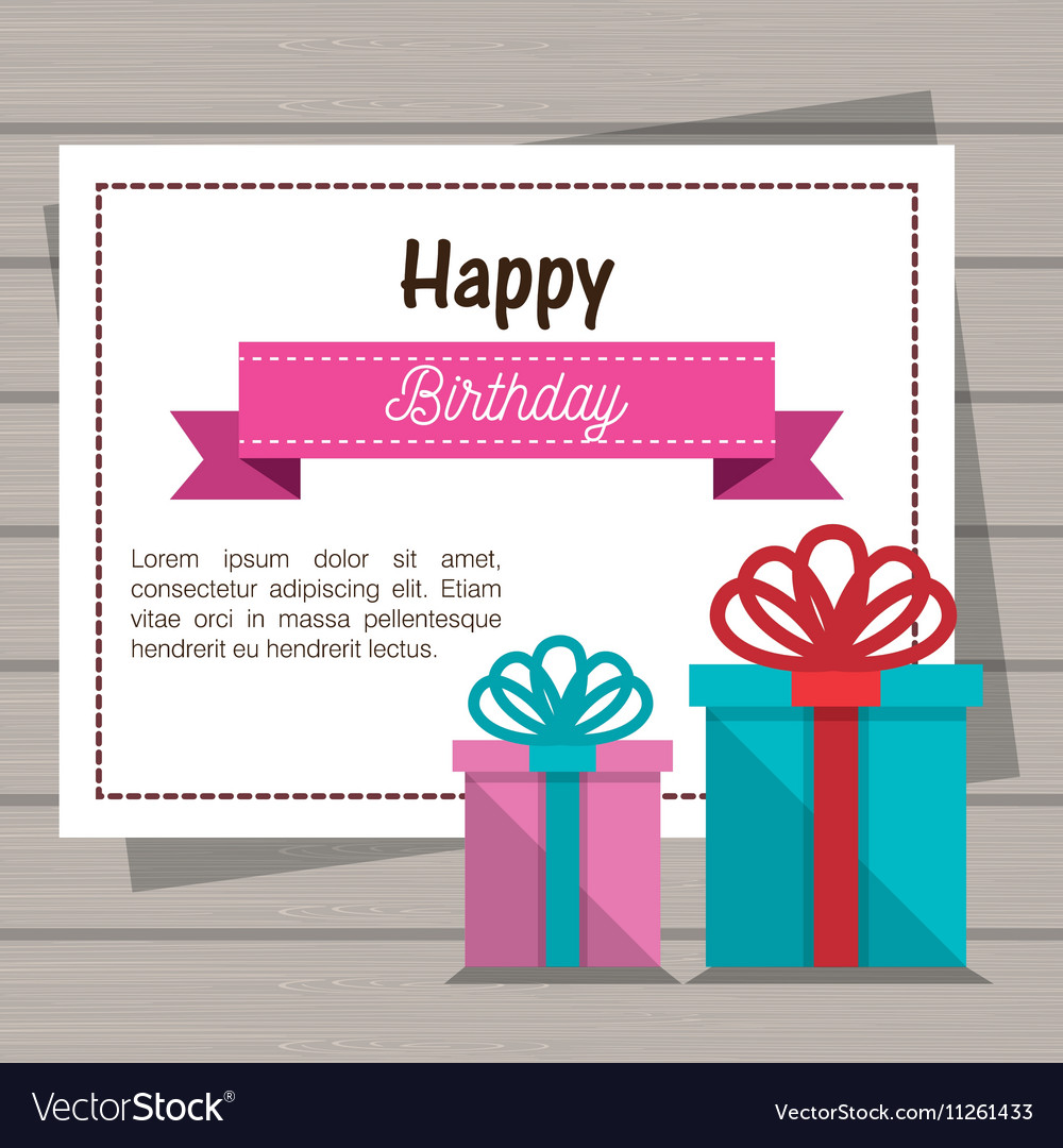 happy birthday invitation card