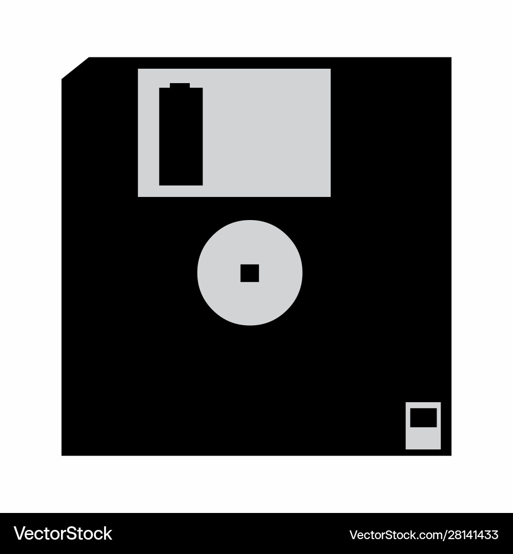Hard floppy disk Royalty Free Vector Image - VectorStock