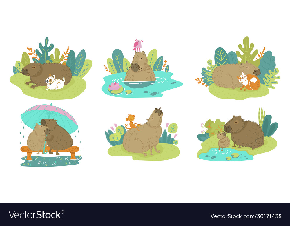 Download Capybara, Mammal, Capibara. Royalty-Free Vector Graphic