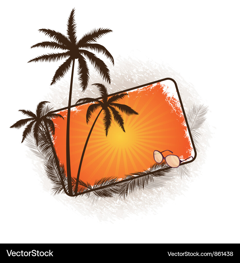 Summer frame Royalty Free Vector Image - VectorStock