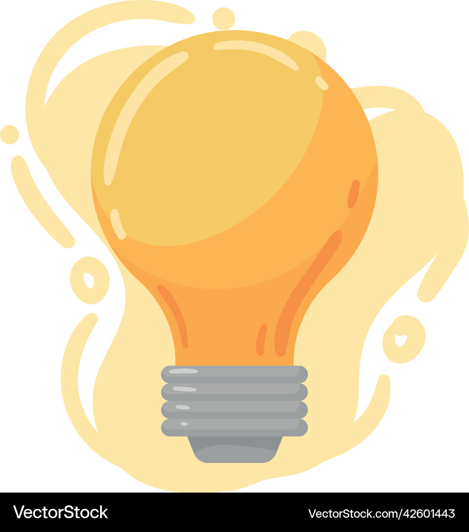 Bulb light idea Royalty Free Vector Image - VectorStock