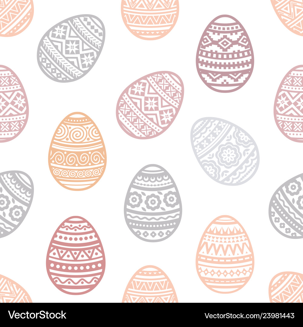 Seamless pattern colorful easter egg Royalty Free Vector