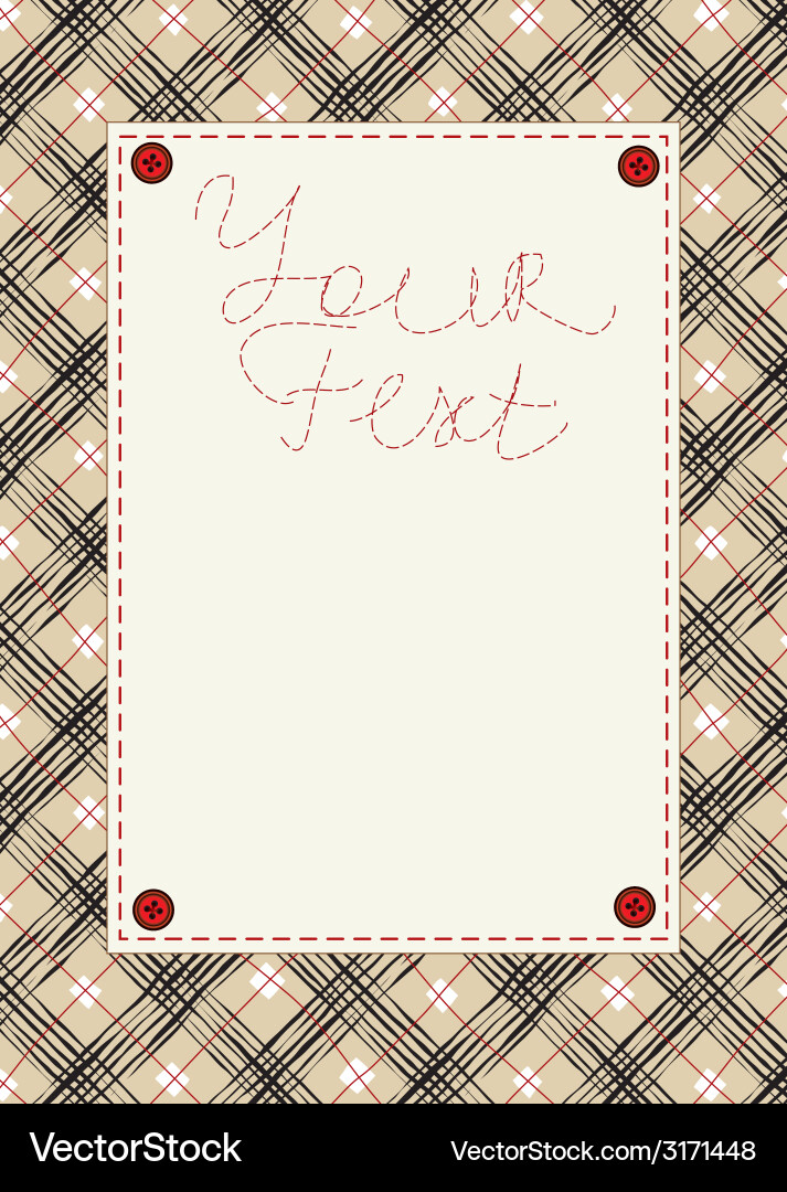 Checkered frame Royalty Free Vector Image - VectorStock