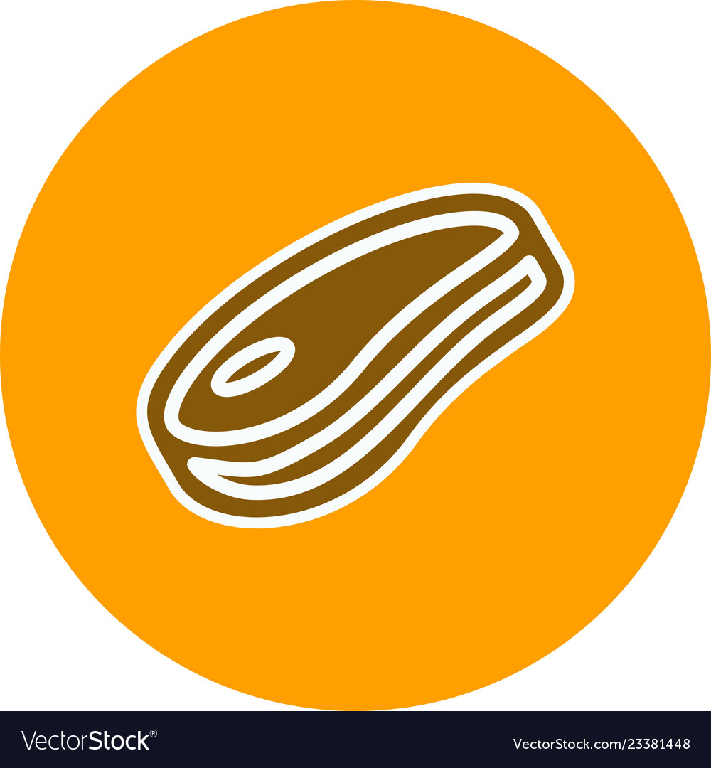 Meat icon Royalty Free Vector Image - VectorStock