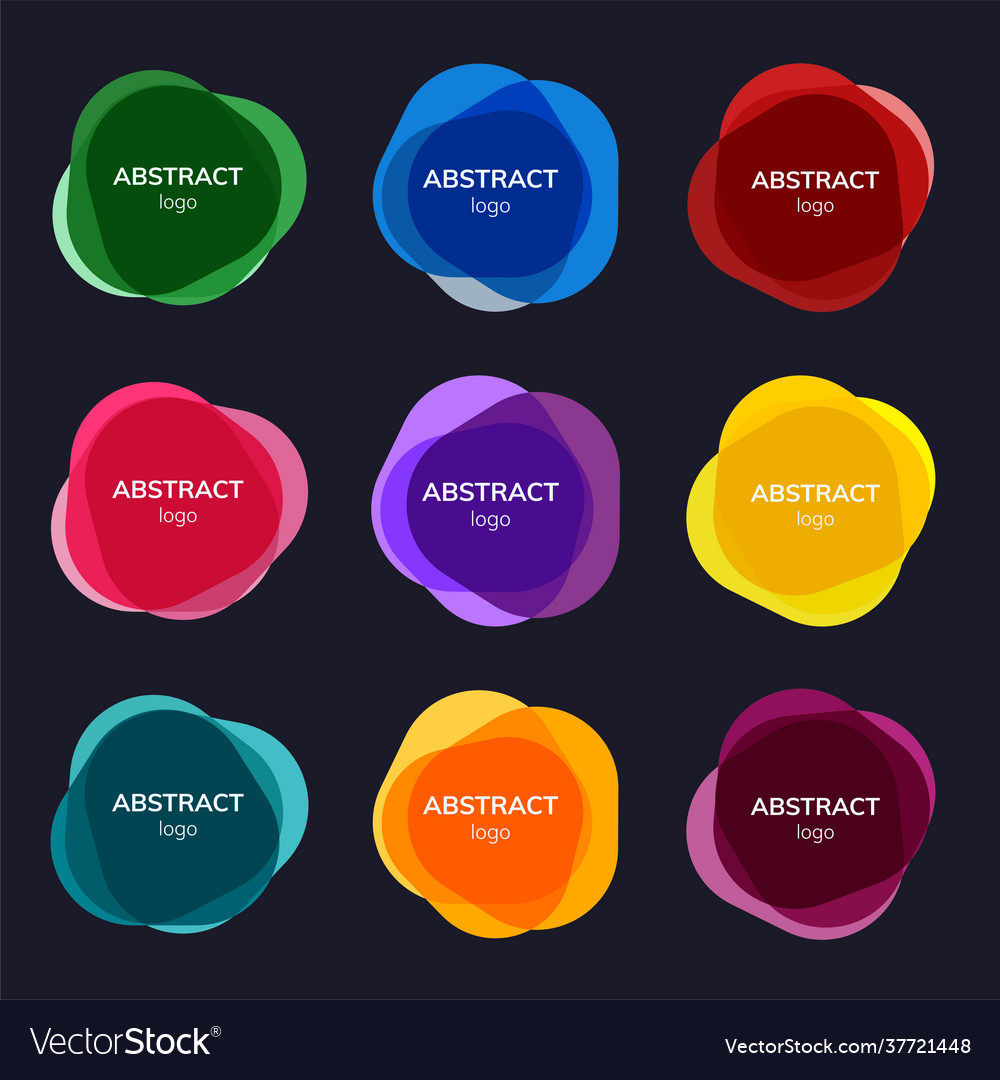 Set Abstract Badge Designs Royalty Free Vector Image