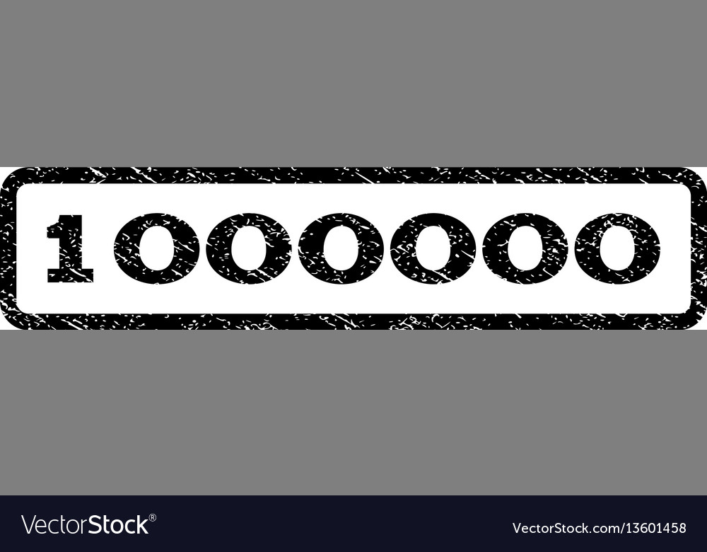 1000000 Watermark Stamp Royalty Free Vector Image