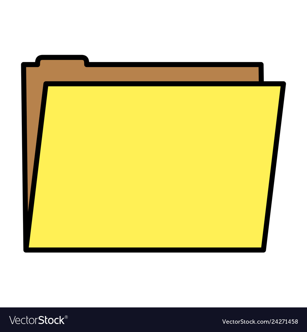 Color Folder File Office Data Information Vector Image Color Folder File Office Data Information Vector Image