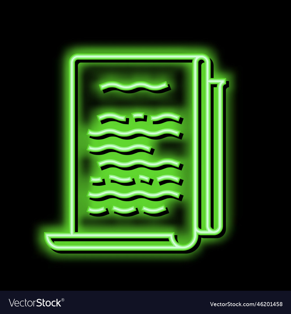 Literature philosophy neon glow icon Royalty Free Vector