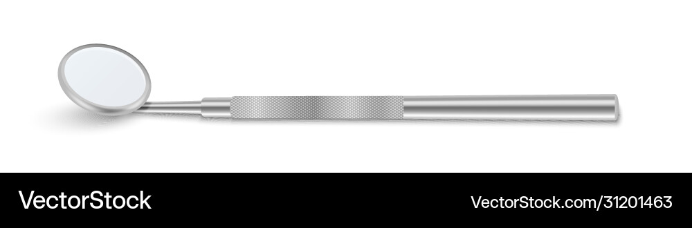 3d realistic dental inspection mirror Royalty Free Vector