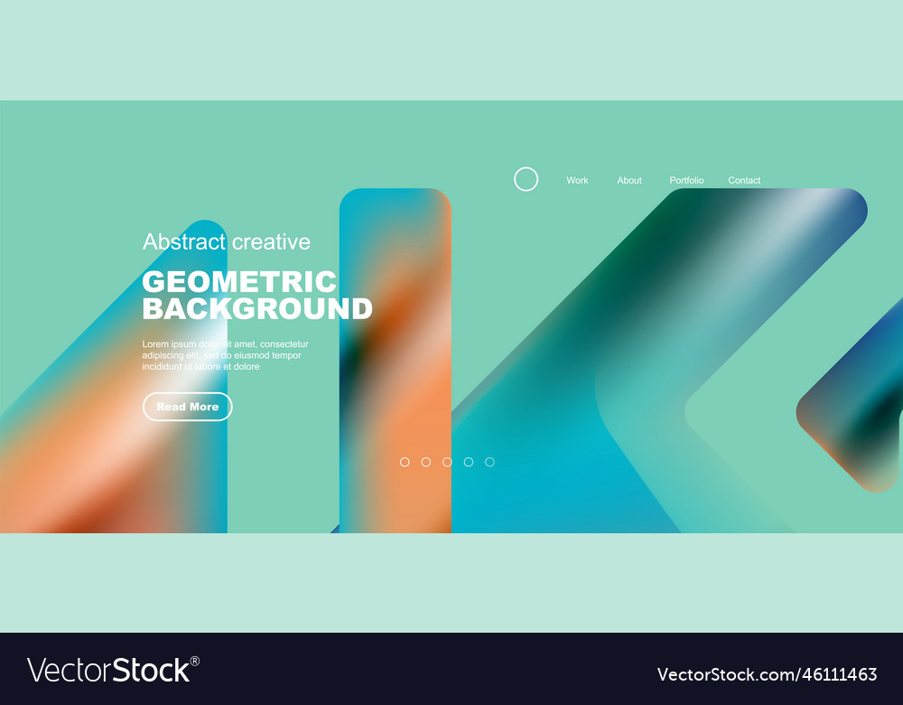 Abstract trendy geometric patterns poster Vector Image