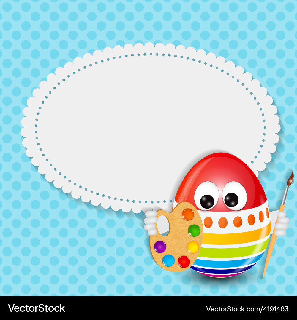 Beautiful easter egg background Royalty Free Vector Image