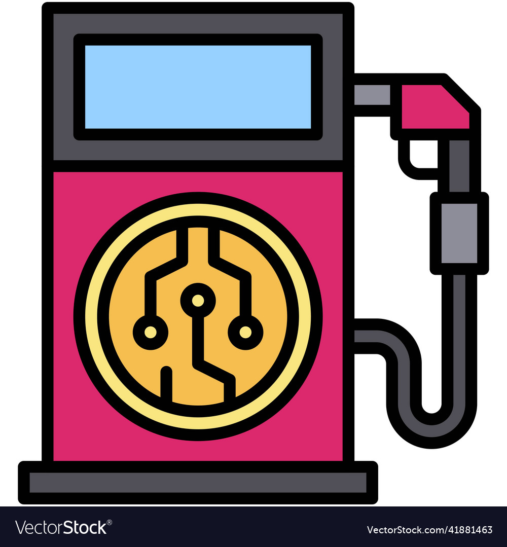 Gas fee icon crypto related Royalty Free Vector Image