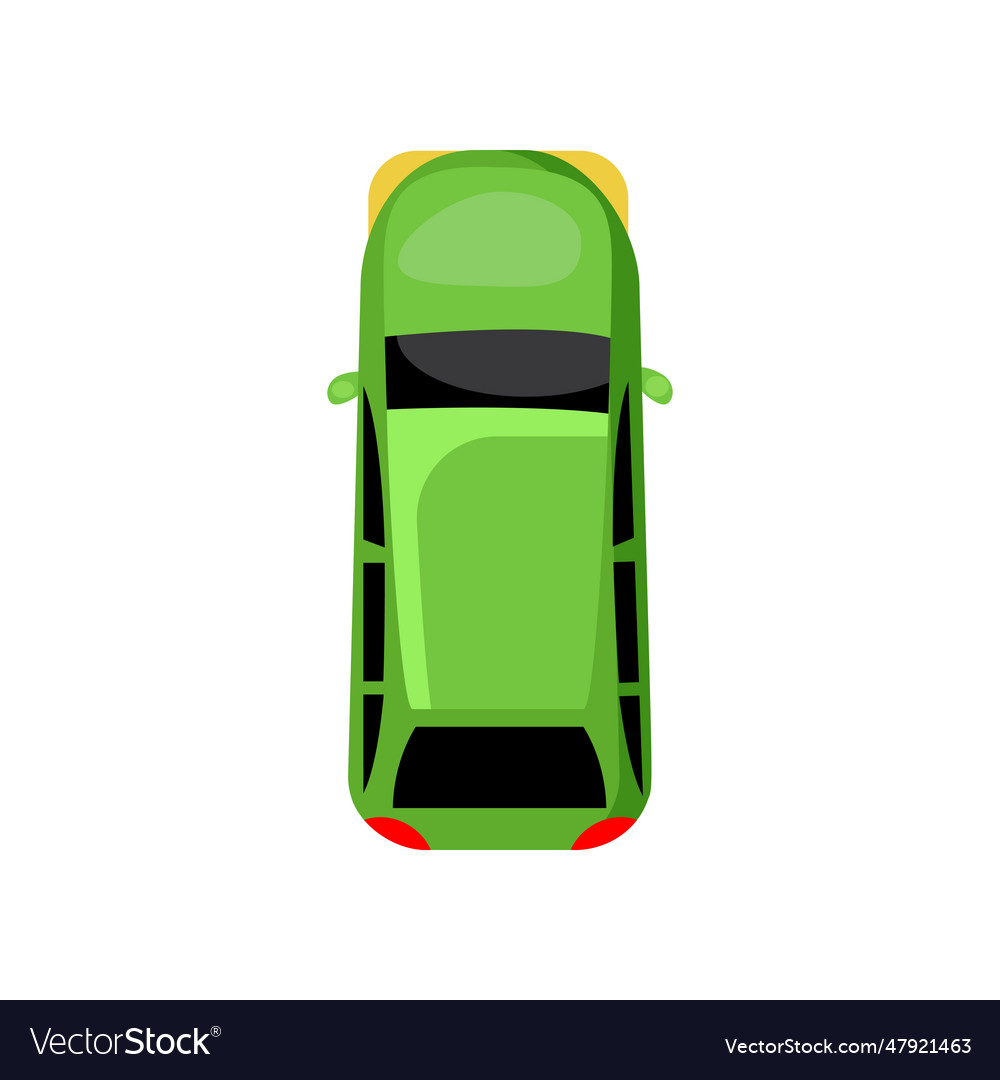 Green station wagon vehicle Royalty Free Vector Image