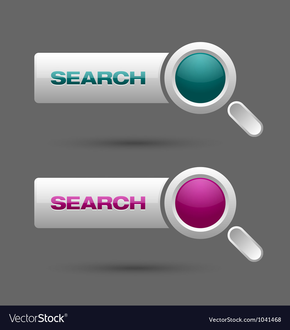 Search buttons Royalty Free Vector Image - VectorStock