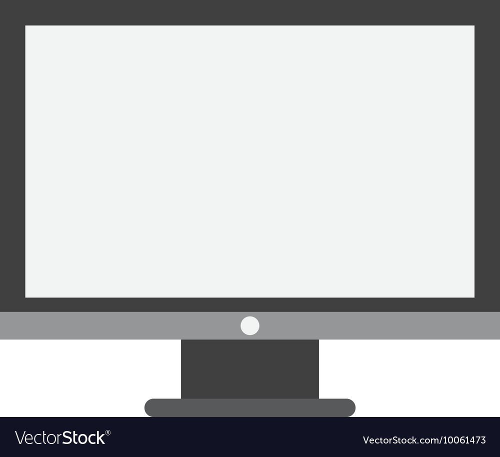 Computer monitor icon Royalty Free Vector Image