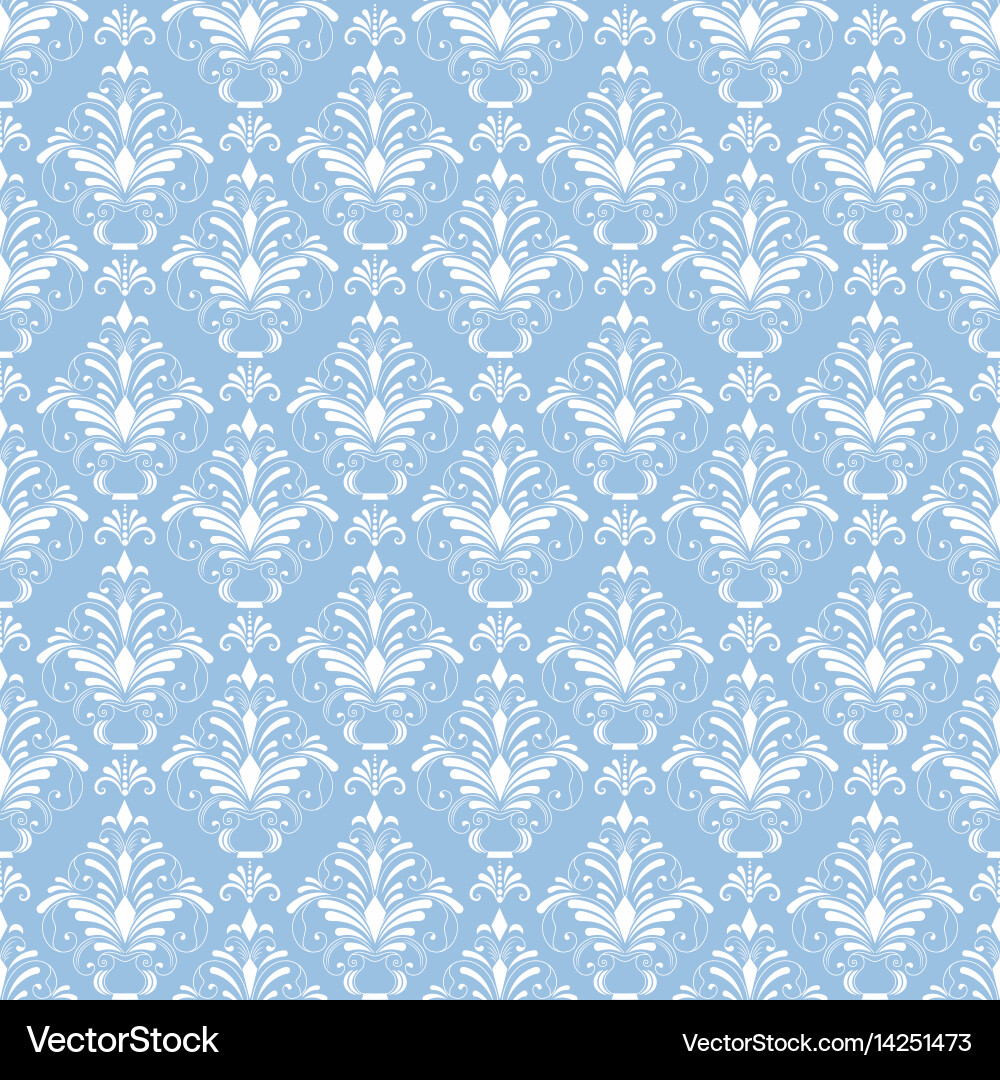 Damask seamless pattern background Royalty Free Vector Image