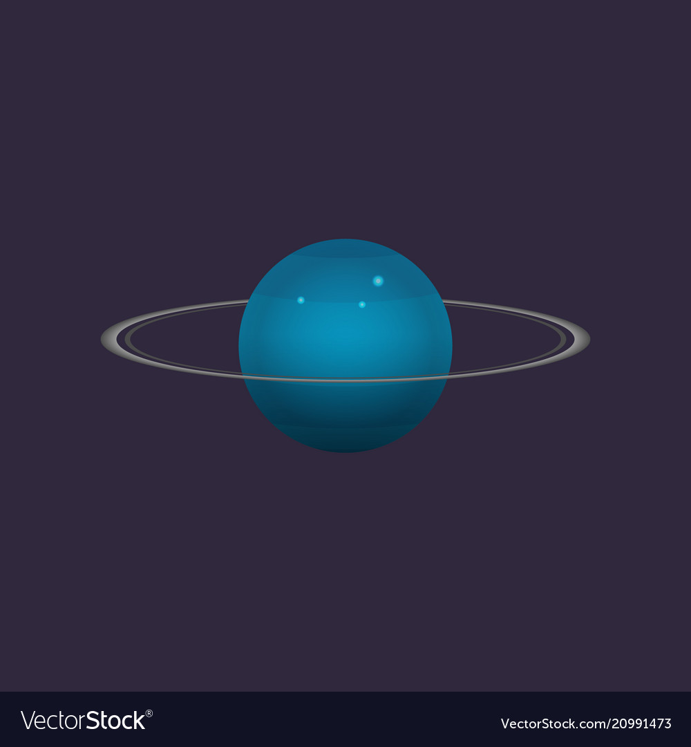 Uranus planet in deep space icon Royalty Free Vector Image Uranus planet in deep space icon Royalty Free Vector Image