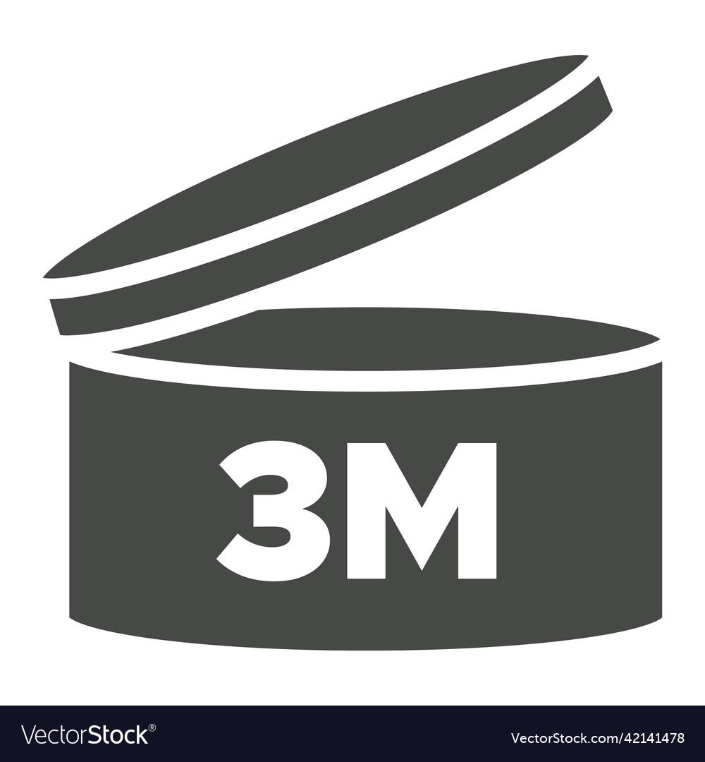 3 m symbol period after opening icon Royalty Free Vector