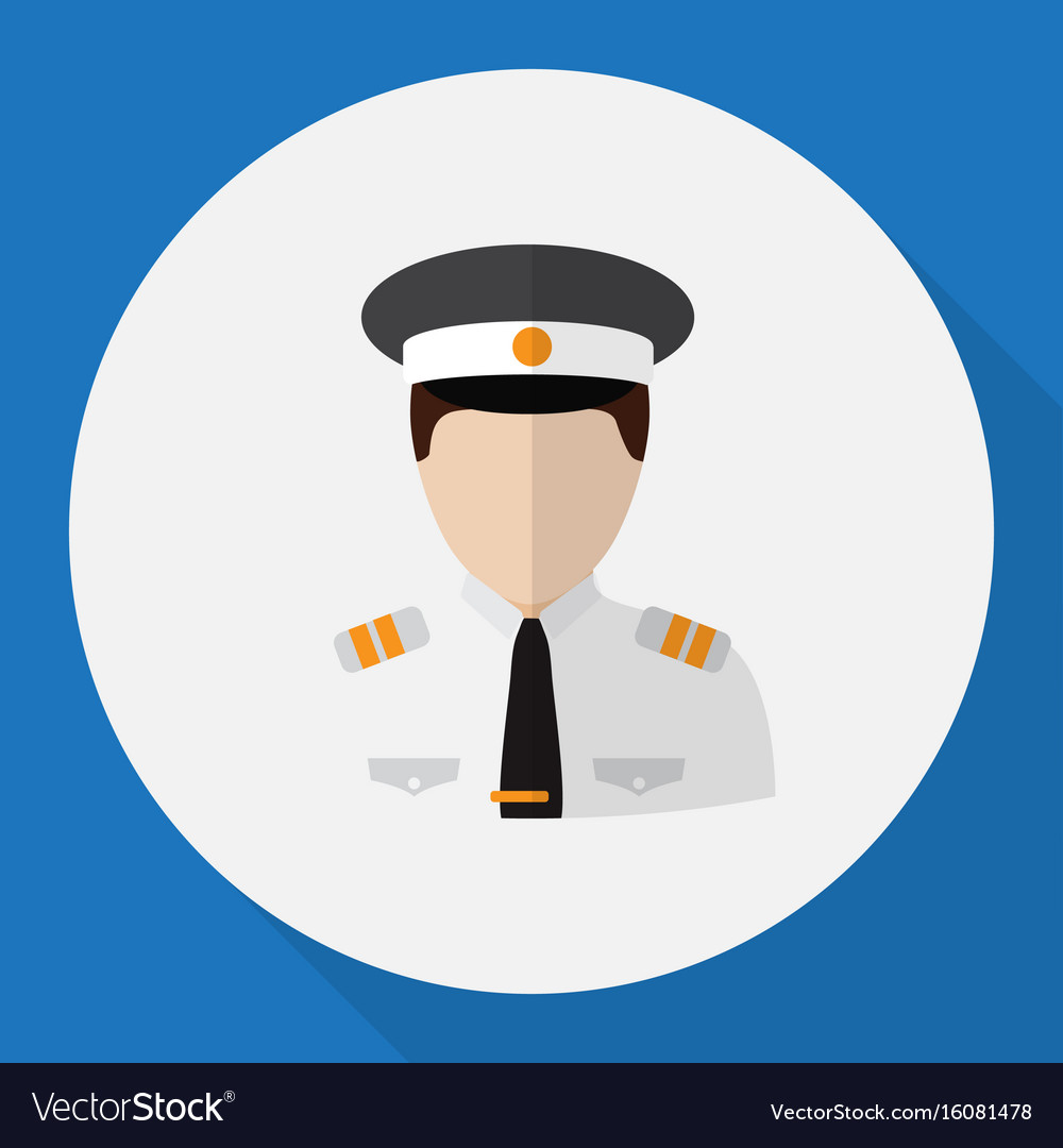 Of profession symbol on pilot Royalty Free Vector Image