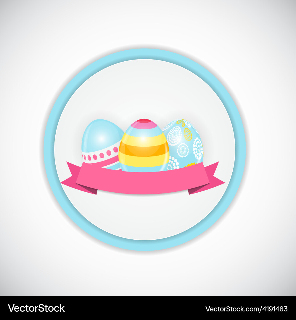 Beautiful easter egg background Royalty Free Vector Image