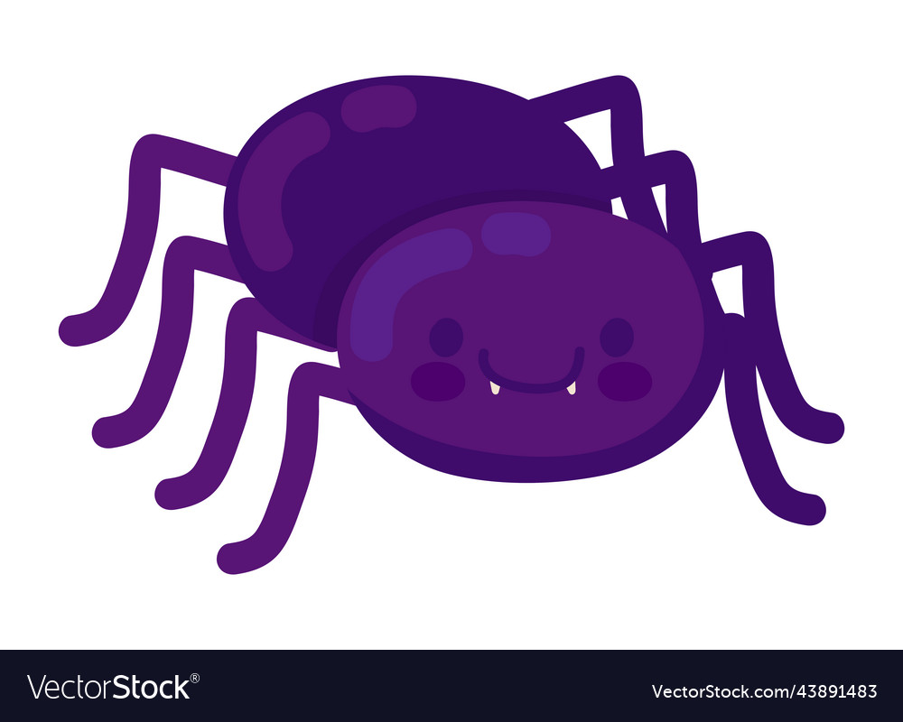 Cute spider cartoon Royalty Free Vector Image - VectorStock