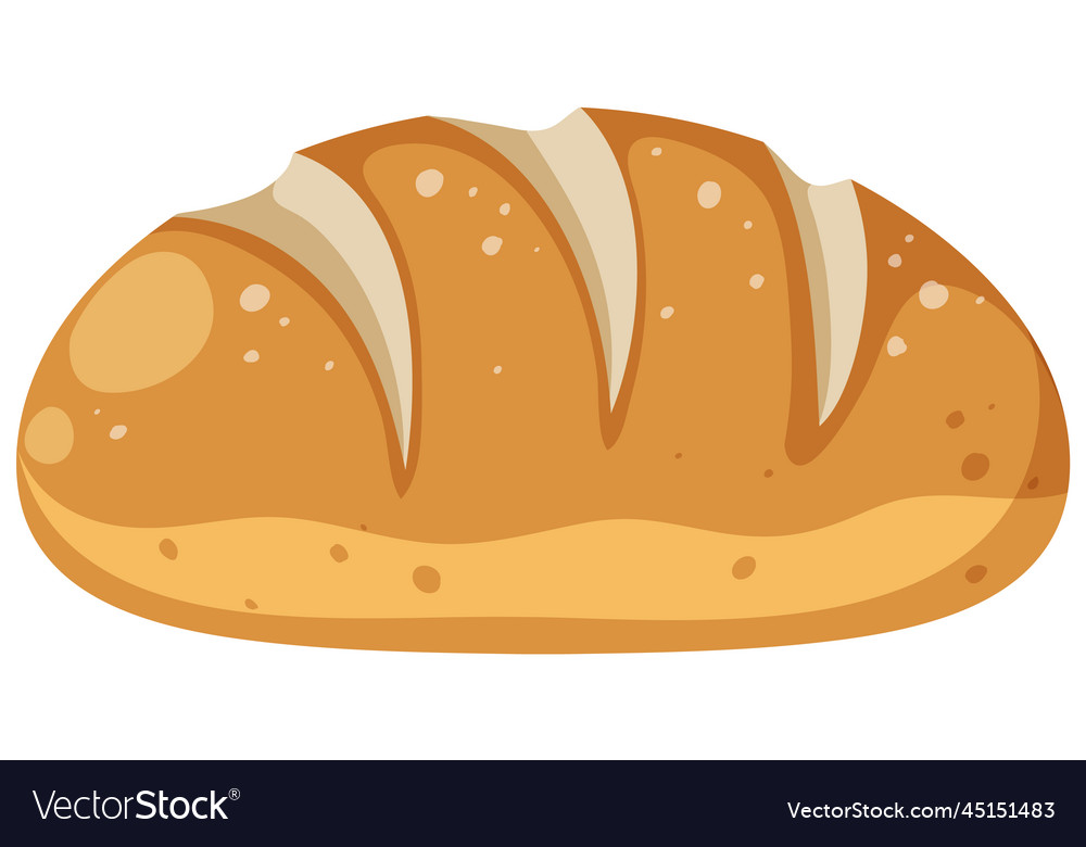 Loaf of bread isolated Royalty Free Vector Image