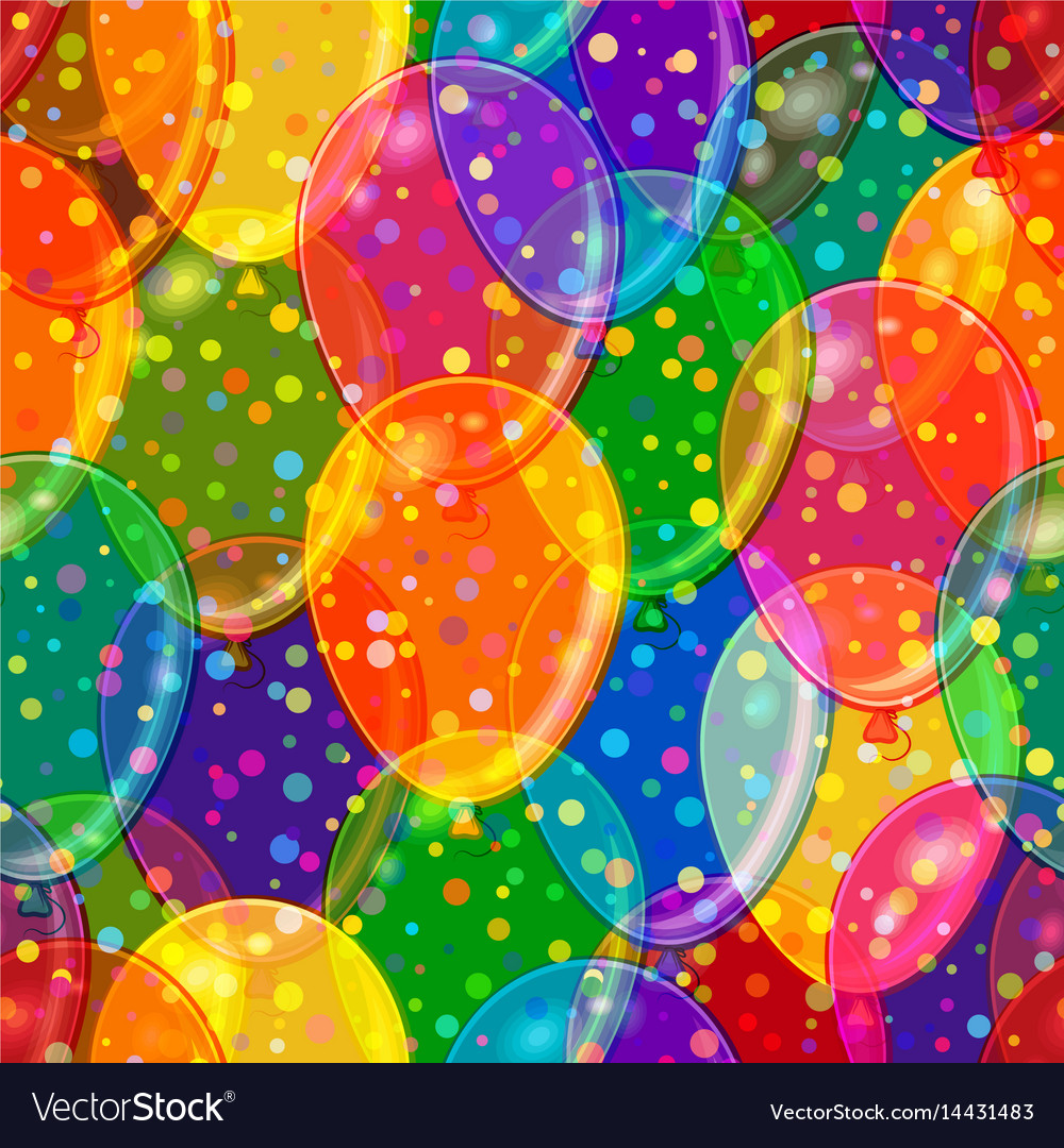 Seamless background with balloons